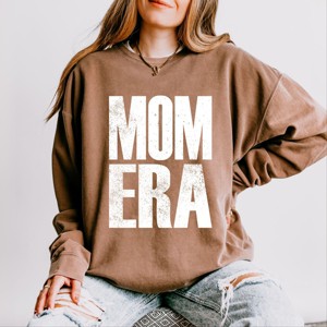 Simply Sage Market Mom Era Distressed Lightweight Garment Dyed Sweatshirt - 1 of 4