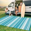 Outdoor Rug Waterproof Plastic Straw Rug Camping Rug for Patio Reversible Mat UV-Resistant Outdoor Carpet for Porch, Deck, Backyard, Balcony - 3 of 4