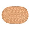 96 X 132 Sunsplash Braid Collection Orange 100% Polypropylene Reversible  Indoor/outdoor Area Utility Oval Rug - Better Trends : Target