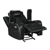 New Classic Furniture Orion Glider Recliner-Black - 3 of 4