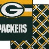 NFL Green Bay Packers Center Logo Half Stripe Diamond Faux Shearling Blanket - 2 of 3