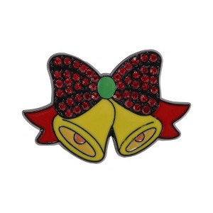 Unique Bargains Christmas Brooches Alloy Dripping Wax White Red 1.18"x1.18" 1 Pc - 1 of 4