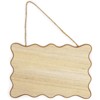 6 Pack Unfinished Hanging Wood Signs 3 Shapes Wooden Boards For Wedding ...