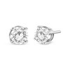 Haus of Brilliance 14K White Gold 3/4 Cttw Lab Grown Diamond 4-Prong Classic Stud Earrings - 4 of 4