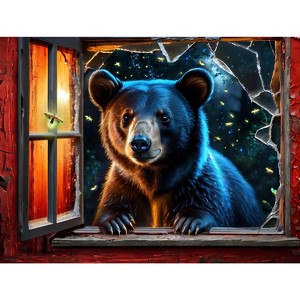 Sunsout Bear and Fireflies 500 pc Jigsaw Puzzle 71824 - 1 of 4