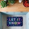 Stupell Industries Purple Tone Let It Snow Printed Anti-Fatigue Floor Mat, design by Emily Cromwell, 30"x18" - 3 of 4