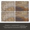Pimpernel Earth Slate Placemats, Set of 4 Faux Slate Table Mats with Cork Backing, Textured Finish for Surface Protection - 4 of 4