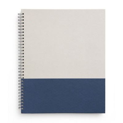 TRU RED Large Hard Cover Ruled Notebook Gray/Blue TR55737
