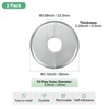 Unique Bargains Wall Split Flange Self-Adhesive Plumbing Cover Plates ABS Faucet Escutcheons 2 Pcs - 3 of 4