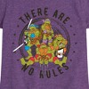 Girls' - Teenage Mutant Ninja Turtles - Leo and Brothers There Are No Rules Fitted Short Sleeve Graphic T-Shirt - 2 of 4