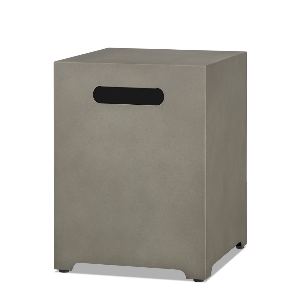 Photos - Garden & Outdoor Decoration RealFlame Propane Tank Cover Weather Slate - Real Flame: Steel Holder, Leveling Feet, Outdoor Side Table 