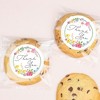 Big Dot of Happiness Wildflowers Thank You Stickers and Clear Cookie Bags, Cellophane Treat Bags 4.25x7 IN for Candy or Baked Goods - 25 Count - 2 of 4