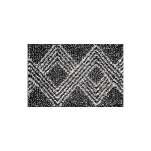 World Rug Gallery Abstract Geometric Shag Rug – Anthracite Dark Gray – Medium Pile Rug – Kid & Pet Friendly - 1 of 4