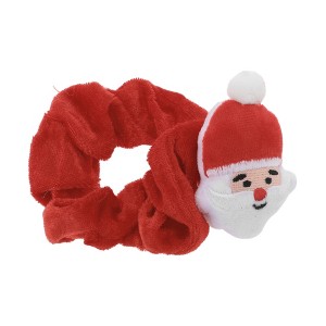 Unique Bargains Christmas Hair Hair Ties Claus for Christmas Red White 1 Pc - 1 of 4