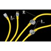 Yellow Jacket 25 Foot 3 Outlet 3-Prong Extension Power Cord with Lighted Plugs for Industrial, Commercial, Residential, and Construction Use - 3 of 4