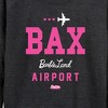 Women's - Barbie - BAK Lightweight French Terry Wide Neck Long Sleeve Shirt - 2 of 4