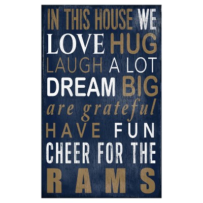 NFL Fan Creations In This House Sign