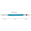 Fancy Coffee Pull Flower Needle Stainless Steel Carved Rod Crochet Flower Needle(Champagne) - 3 of 4
