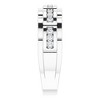 Pompeii3 1/3 Ct Mens Lab Created Diamond Wedding Ring White Gold Anniversary Band - 4 of 4