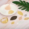 Unique Bargains Brass Bulk Mesh Leaf Pendants for Jewelry Making Bracelets 80 Pcs - 4 of 4