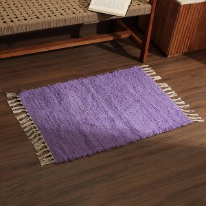 Okak Modern Stylish Tassel Carpet Cotton Area Rug for Living Room,Bedroom,Small Size Indoor Easy-to-maintain Carpet - 1 of 4