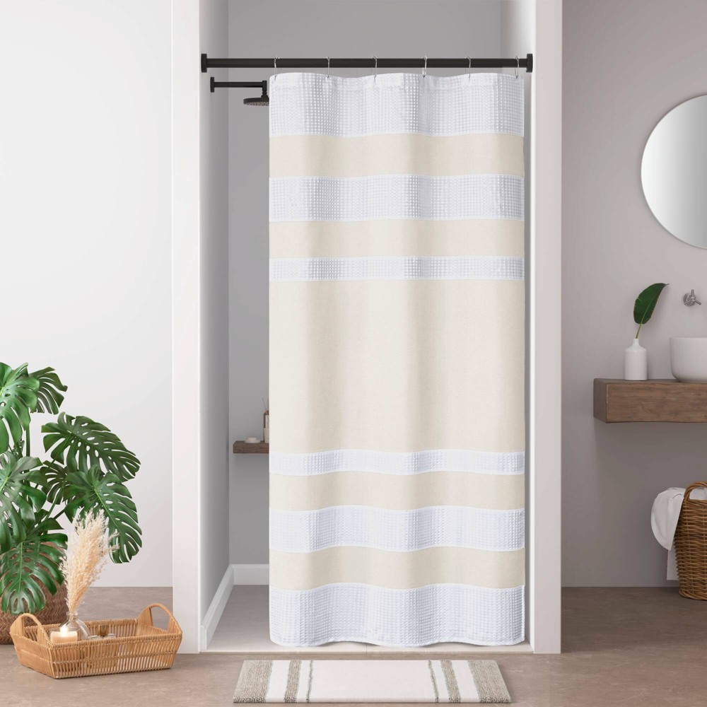 Madison Park 36"x72" Shower Curtain with 3M Treatment Cream