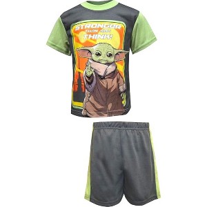 STAR WARS Little Boys' 2-Piece Grogu Loose-Fit Pajama Set - 1 of 3