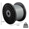 Jumbl 7x7 Wire Rope, 3/32" x 3/16" PVC Coated Galvanized Steel Aircraft Cable - 2 of 4