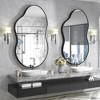 Apmir Irregular High-Strength Tempered Glass and Aluminum Alloy Framed French Cleat Mounted Wall Decor Bathroom Vanity Mirror - 2 of 4