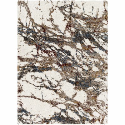 Hauteloom Bremen Beige Marble Plush Carpet