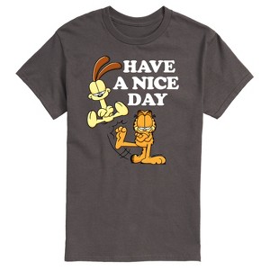 Men's - Garfield - Have A Nice Day Garfield and Odie Short Sleeve Graphic T-Shirt - 1 of 4