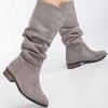 Maribel - Gray Suede Slouchy Boots | Prologue Shoes - 2 of 3