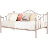 HomeStock Metal Daybed with Metal Slats Pink Lily rose - 4 of 4