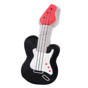 Lambs & Ivy Rock Star Plush Guitar Instrument Stuffed Toy - Gray/Black - 1 of 4