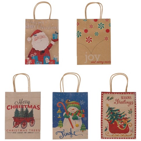 Lindy Bowman Pack of 15 Assorted Medium Christmas Gift Bags with Handle - image 1 of 4