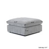 Modern Ottoman Module for Living Room, Cushion Covers Removable, Minimalist Comfy Breathable Footstool - 3 of 4