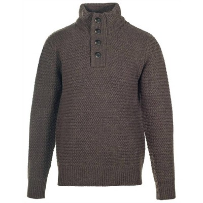 Men's Funnel Neck Military Sweater - Schott
