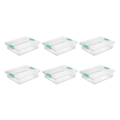 Sterilite Mini Clip Box, Stackable Small Storage Bin with Latching Lid, 6  Pack, 6pk - Harris Teeter
