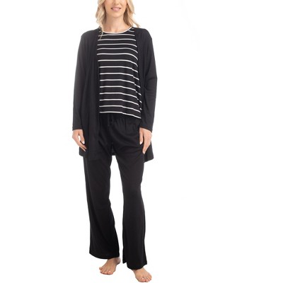 MUK LUKS Womens The Anything 3 Piece Pajama Set