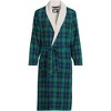 Lands' End Men's High Pile Fleece Lined Flannel Robe - 3 of 3