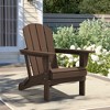 Hyleory HDPE Folding Adirondack Chair  – Weather-Resistant Outdoor Lounge Chair - 2 of 4