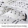 Quilt Boho Bedding Set Queen Size - Lightweight Geometric Bedspread, Soft Polyester, Machine Washable 2 Pillow Cases, White - 4 of 4