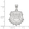 Black Bow Jewelry 10k White Gold Georgia Bulldogs NCAA Large Pendant - 2 of 3