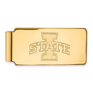 Black Bow Jewelry 10k Yellow Gold Iowa State Cyclones NCAA Money Clip - 1 of 3