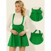 Allegra K Women's High Waist A-Line Lace Up Suspender Skirt - 2 of 4