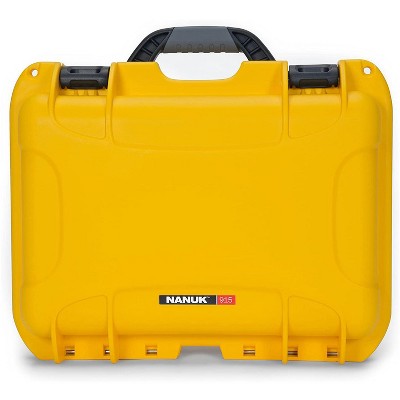 Nanuk 915 Impact Resistant Waterproof and Shockproof Heavy-Duty Hard Carrying Case, Yellow, Cubed Foam