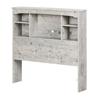 Navali Kids' Bookcase Headboard Seaside Pine - South Shore: Twin Faux Wood, Bed Frame Mounted, Unupholstered