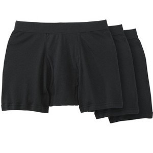 KingSize Men's Big & Tall Cotton Mid-Length Briefs 3-Pack - 1 of 4