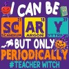 Women's Design By Humans I Can Be Scary But Only Periodically Science Halloween Gifts By lenxeemyeu Racerback Tank Top - 2 of 3