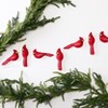 Transpac Fabric 60 in. Red Christmas Cardinal Garland - 2 of 4